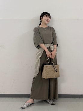 「Gready Brilliant（グレディブリリアン）のアイテム」を使った、SAKATOさん（レディース・150cm）の春コーディネート