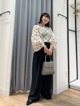「アイテム（リング）」を使った、SAKATOさん（レディース・150cm）の秋コーディネート