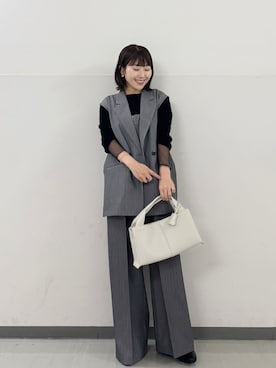 「アイテム（その他アウター、グレー系）」を使った、SAKATOさん（レディース・150cm）の秋コーディネート