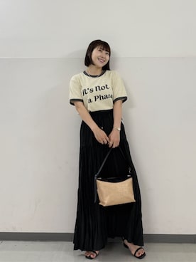 「Gready Brilliant（グレディブリリアン）のアイテム（サンダル）」を使った、SAKATOさん（レディース・150cm）の夏コーディネート