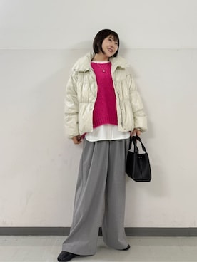 「アイテム（ダウンジャケット/コート）」を使った、SAKATOさん（レディース・150cm）の秋コーディネート