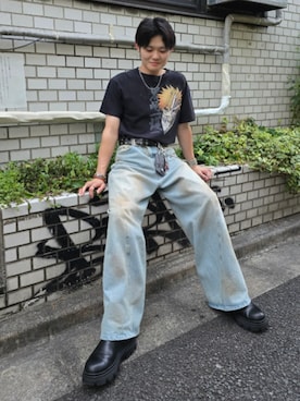 「アイテム（イヤーカフ）」を使った、裕さん（メンズ・172cm）の夏コーディネート