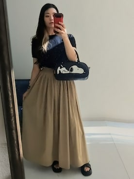 「スヌーピー」｜kimmy165さん（レディース・165cm）の夏コーディネート