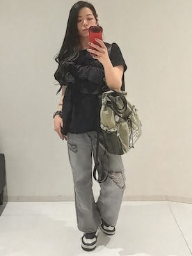 「nissen（ニッセン）のアイテム」を使った、kimmy165さん（レディース・165cm）の春コーディネート