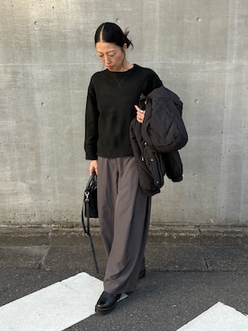 「TRIANGLE PALETTE（トライアングルパレット）のアイテム」を使った、AKINOさん（レディース・164cm）の冬コーディネート