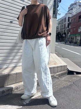 「CONVERSE TOKYO（コンバーストウキョウ）のアイテム」を使った、AKINOさん（レディース・164cm）の夏コーディネート