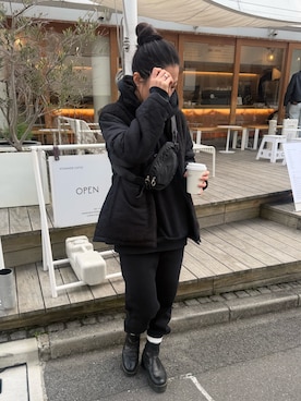 「TRIANGLE PALETTE（トライアングルパレット）のアイテム」を使った、AKINOさん（レディース・164cm）の冬コーディネート