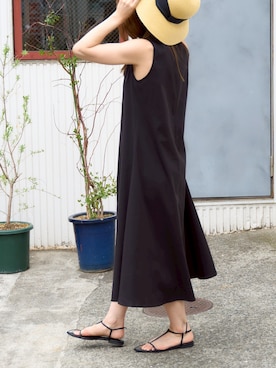 「TRIANGLE PALETTE（トライアングルパレット）のアイテム（ワンピース/ドレス）」を使った、akino15gさん（レディース・164cm）の夏コーディネート