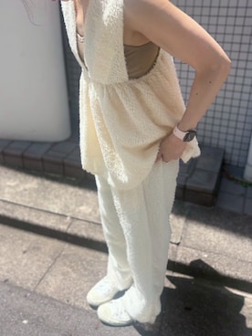 「ポニーテール」｜AKINOさん（レディース・164cm）の夏コーディネート