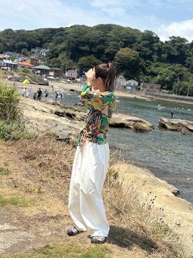 「アイテム（シューズ、その他）」を使った、AKINOさん（レディース・164cm）の夏コーディネート
