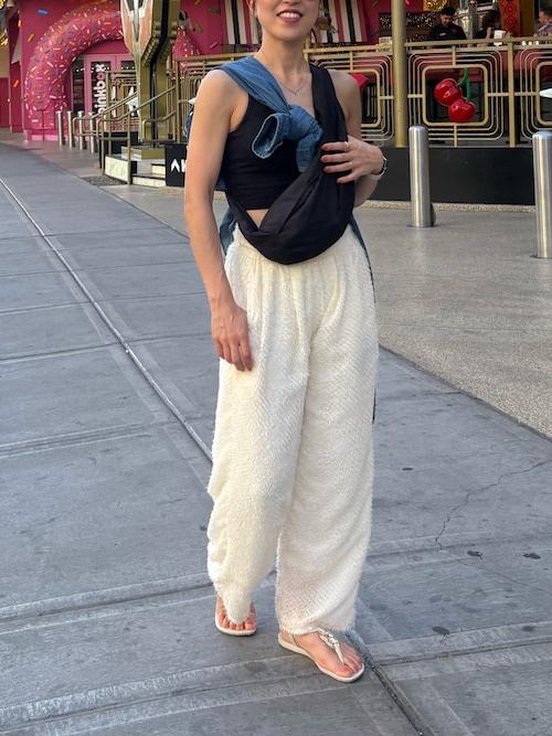 【moon】english garden プリントイージーパンツ Spick & Span（スピックアンドスパン）の「ゼブラプリント