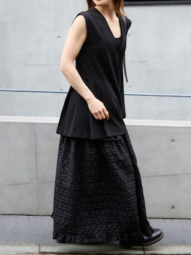 「Green　Parks（グリーンパークス）のアイテム」を使った、AKINOさん（レディース・164cm）の夏コーディネート