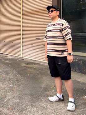 「アイテム（ピアス（片耳用））」を使った、hyp2さん（メンズ・170cm）の夏コーディネート