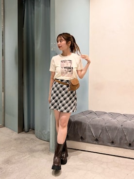 「ブーツコーデ」｜sakuraさん（レディース・152cm）の夏コーディネート