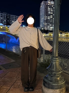 「アイテム（トップス）」を使った、りゅうさん（メンズ・164cm・10代）の秋コーディネート