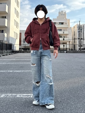 「アイテム（トップス）」を使った、りゅうさん（メンズ・164cm・10代）の秋コーディネート