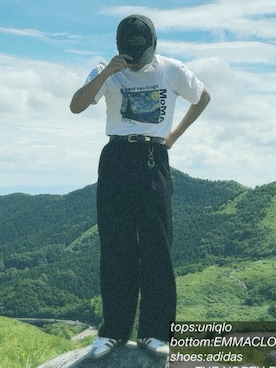 「アイテム（スニーカー）」を使った、りゅうさん（メンズ・164cm・10代）の秋コーディネート