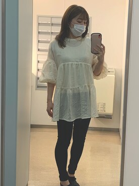 「UNIQLO（ユニクロ）のアイテム（パンツ、ブラック系）」を使った、mujyoさん（レディース）の秋コーディネート