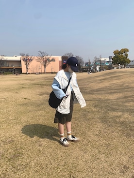 「Java（ジャバ）のアイテム」を使った、きなこもちさん（レディース・157cm）の春コーディネート