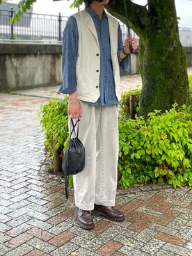 「confect（コンフォクト）のアイテム」を使った、hiroto0520さん（メンズ・180cm）の春コーディネート
