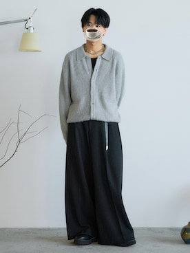 「アイテム（ネックレス）」を使った、るきと.さん（メンズ・163cm）の秋コーディネート