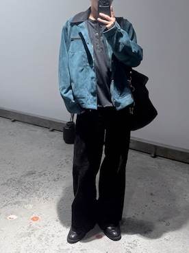 「YOKE（ヨーク）のアイテム」を使った、るきと.さん（メンズ・163cm）の春コーディネート