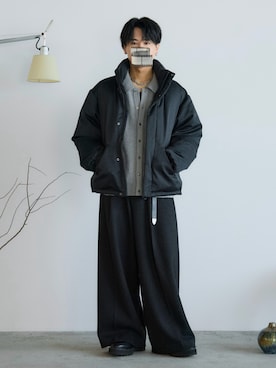 「アイテム（スラックス）」を使った、るきと.さん（メンズ・163cm・20代）の秋コーディネート