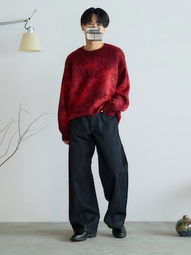 「アイテム（ドレスシューズ）」を使った、るきと.さん（メンズ・163cm・20代）の秋コーディネート