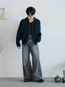 「アイテム（ドレスシューズ）」を使った、るきと.さん（メンズ・163cm・20代）の秋コーディネート