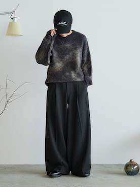 「アイテム（スラックス）」を使った、るきと.さん（メンズ・163cm・20代）の秋コーディネート