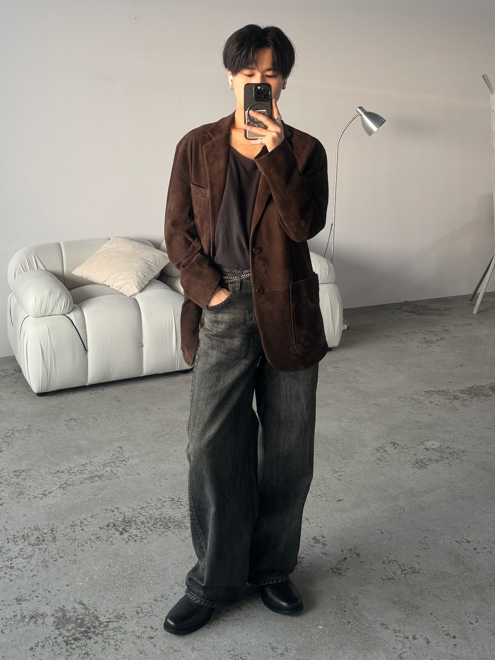 ジャケット・アウター LIDNM Goat Suede Tailored Jacket LIDNM / Llife ONLINE STORE / Goat Suede Tailored Jacket