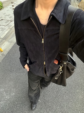 「NVRFRGT（ネヴァーフォーゲット）のアイテム」を使った、るきと.さん（メンズ・163cm）の春コーディネート