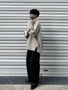 「tk.TAKEO KIKUCHI（ティーケータケオキクチ）のアイテム（ブーツ）」を使った、るきと.さん（メンズ・163cm）の秋コーディネート
