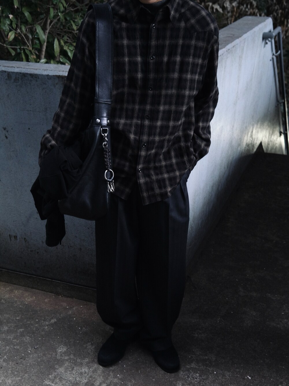 LIDNM（リドム）の「Wool Plaid Western Shirt（シャツ/ブラウス