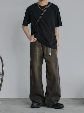 「アイテム（ドレスシューズ）」を使った、るきと.さん（メンズ・163cm・20代）の夏コーディネート