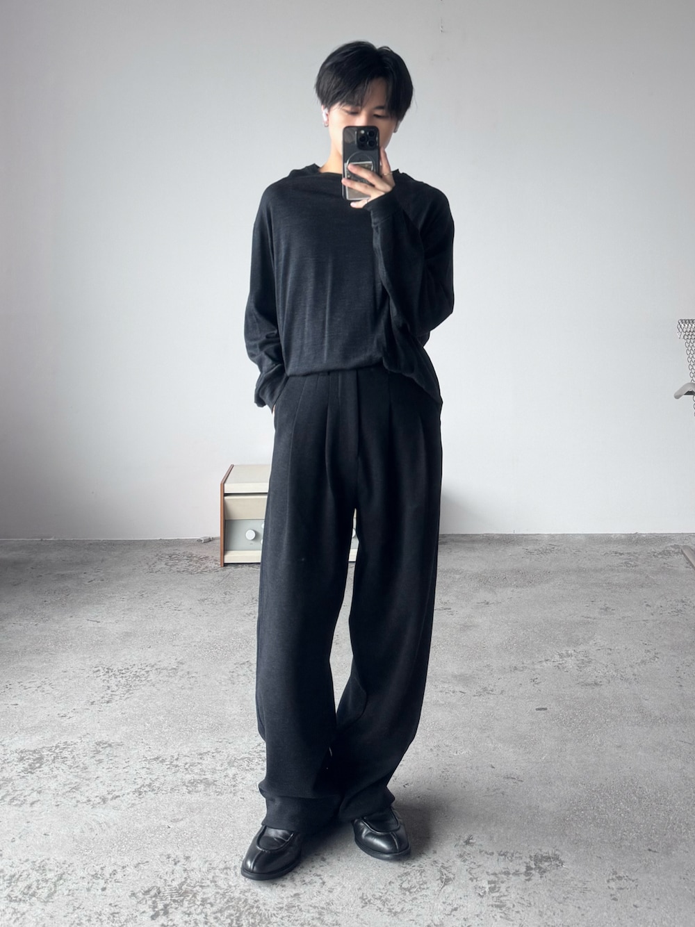 LIDNM（リドム）の「NZ MERINO WOOL L/S TEE（Tシャツ/カットソー