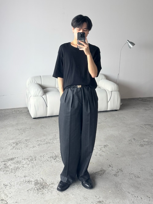 LIDNM（リドム）の「Wool Chalk Stripe Slacks（スラックス