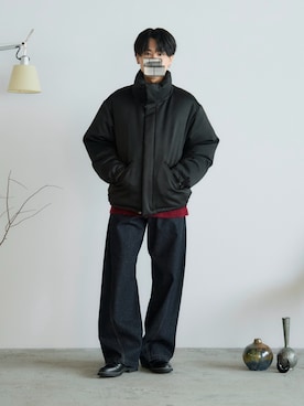 「アイテム（ダウンジャケット/コート）」を使った、るきと.さん（メンズ・163cm・20代）の秋コーディネート