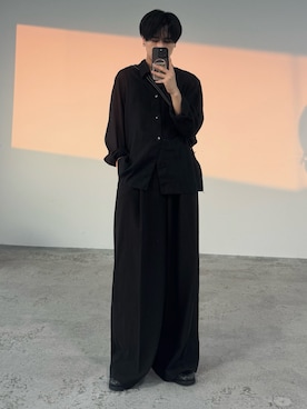 「アイテム（スラックス）」を使った、るきと.さん（メンズ・163cm・20代）の夏コーディネート