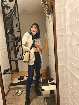 「MARC JACOBS（マークジェイコブス）のアイテム（トートバッグ）」を使った、COCOROさん（レディース・169cm）の夏コーディネート