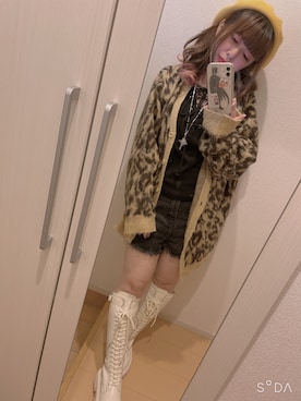 「Bobon21（ボボンニジュウイチ）のアイテム」を使った、保坂みのさん（レディース・147cm）の秋コーディネート