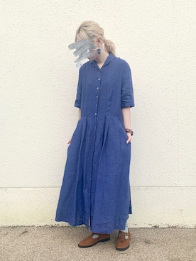 「VINTAGE（ヴィンテージ）のアイテム（サンダル）」を使った、keiさん（レディース・157cm）の冬コーディネート