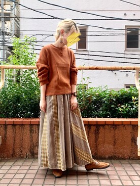 「インスタフォローしてね！」｜keiさん（レディース・157cm）の冬コーディネート