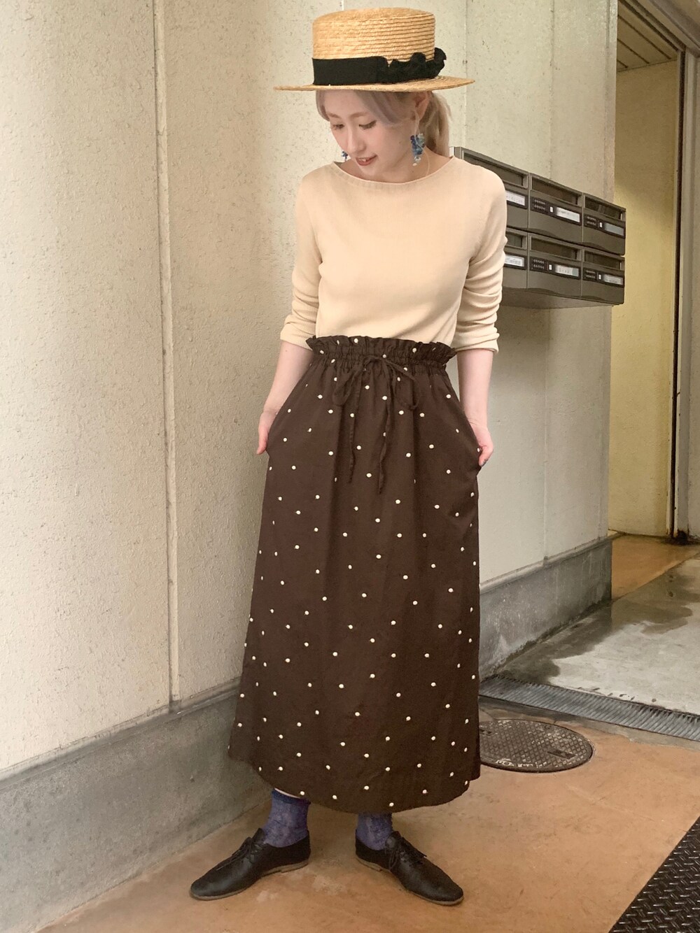 【美品】bulle de savon 野山刺繍 スカート bulle de savon 野山刺繍 スカート