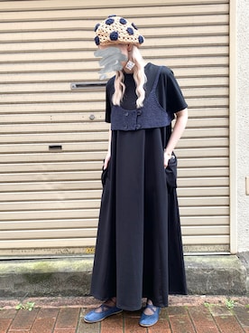 「カオリノモリ」｜「アイテム（ハンチング/ベレー帽）」を使った、keiさん（レディース・157cm）の冬コーディネート