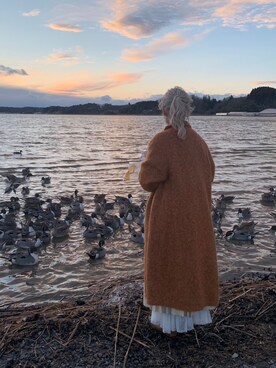 「インスタフォローしてね！」｜keiさん（レディース・157cm）の冬コーディネート