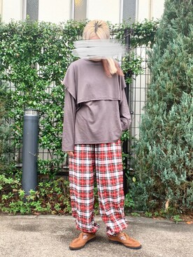 「VINTAGE（ヴィンテージ）のアイテム（サンダル）」を使った、keiさん（レディース・157cm）の冬コーディネート