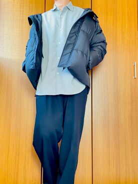 「LILL（リル）のアイテム（ダウンジャケット/コート）」を使った、rikutoさん（メンズ・172cm）の冬コーディネート