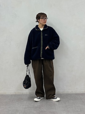 「アイテム（スウェット）」を使った、ヒジリさん（レディース・158cm・20代）の冬コーディネート