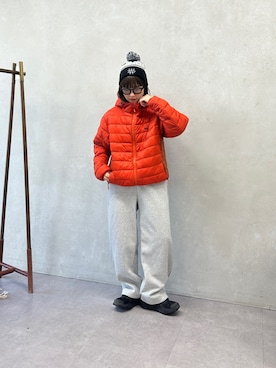 「アイテム（キャップ）」を使った、ヒジリさん（レディース・158cm・20代）の冬コーディネート